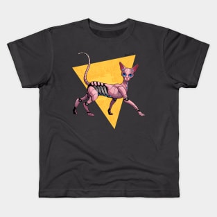 Cyber Sphynx Cat Kids T-Shirt